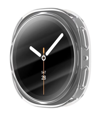 Samsung Galaxy Watch 8 okosóra kijelzővédős átlátszó szilikon tok 2