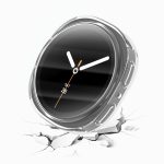 Samsung Galaxy Watch 8 okosóra kijelzővédős átlátszó szilikon tok 4