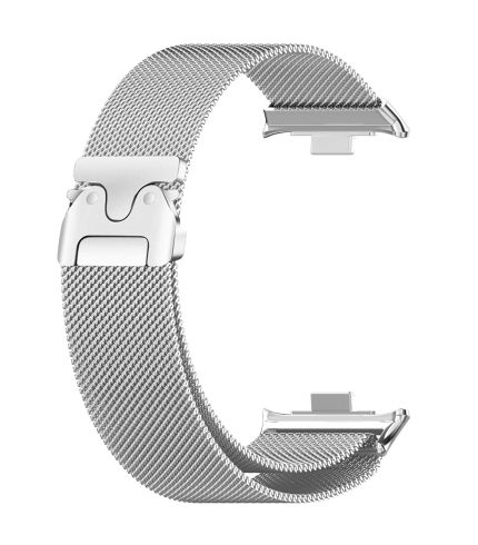 Xiaomi Redmi Watch 4 milánói fém óraszíj ejtőernyős csatos ezüst 1