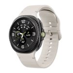 Samsung Galaxy Watch 8 Classic bújtatós szilikon szíj bézs 3