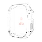 Apple Watch 49 mm kijelzővédős átlátszó szilikon tok 2 db