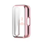 Samsung Galaxy Fit 3 okosóra kijelzővédős rózsaarany szilikon tok 2 db