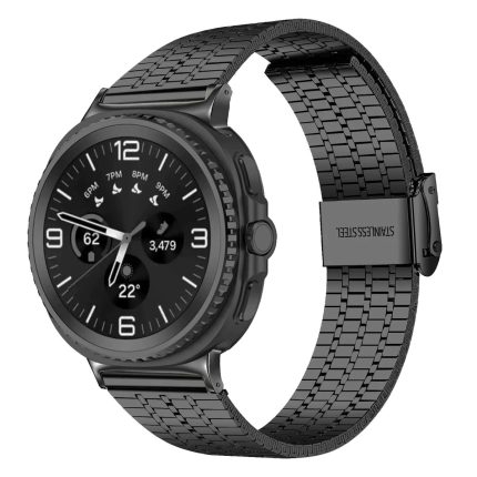 Samsung Galaxy Watch 8 Classic rozsdamentes acél óraszíj fekete 2