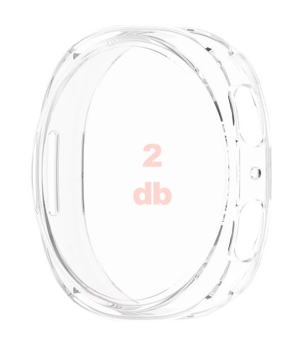 Samsung Galaxy Watch 8 okosóra kijelzővédős átlátszó szilikon tok 2 db