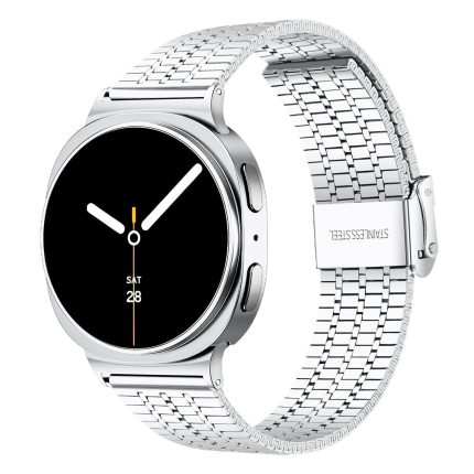 Samsung Galaxy Watch 8 rozsdamentes acél óraszíj ezüst 2