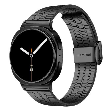 Samsung Galaxy Watch 8 rozsdamentes acél óraszíj fekete 2
