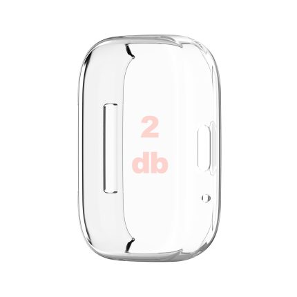 Xiaomi Redmi Watch 3 Active kijelzővédős átlátszó szilikon tok 2 db