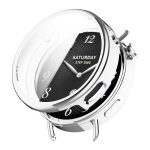 Xiaomi Watch S4 41 mm kijelzővédős ezüst szilikon tok 2