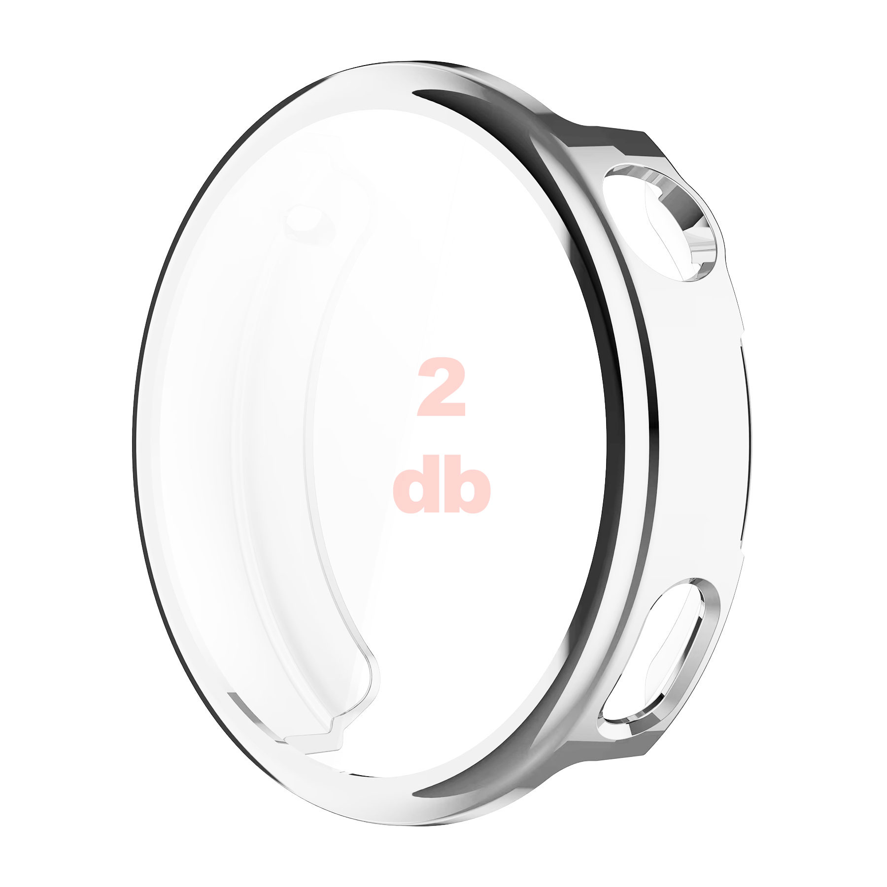 Xiaomi Watch S4 41 mm kijelzővédős ezüst szilikon tok 5 Xiaomi Watch S4 41 mm kijelzővédős ezüst szilikon tok 5