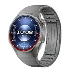 Huawei Watch GT 6 Pro 46 mm eredeti stílusú nyomógombos csatlakozású titánium szíj sötétszürke 2