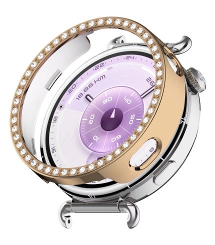 Huawei Watch GT 6 41 mm okosóra rózsaarany strasszköves pc tok 2