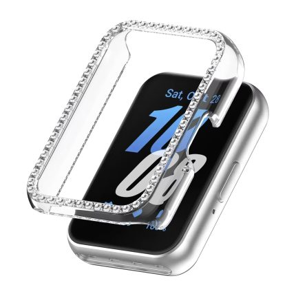 Samsung Galaxy Fit 3 okosóra átlátszó strasszköves pc tok 5