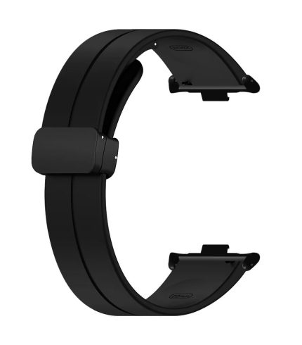 Xiaomi Redmi Watch 5 mágneses d-gyűrűs szilikon szíj fekete 1