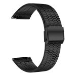 Univerzális biztonságos csatos rozsdamentes acél óraszíj fekete 1