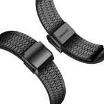 Univerzális biztonságos csatos rozsdamentes acél óraszíj fekete 4