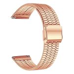 Univerzális biztonságos csatos rozsdamentes acél óraszíj rózsaarany 1