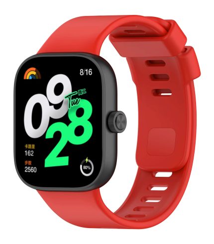 Xiaomi Redmi Watch 4 eredeti stílusú szilikon szíj piros 2