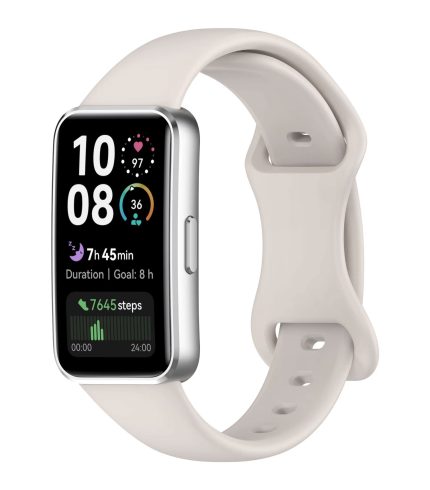 Huawei Band 11 szilikon szíj bézs 2