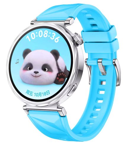 Huawei Watch GT 5 41 mm ívelt kialakítású eredeti stílusú gyémánt mintás szilikon óraszíj égkék 2