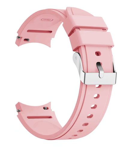 Samsung Galaxy Watch 4 hagyományos szilikon szíj barackvirág 2