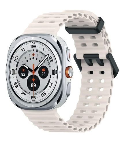 Samsung Galaxy Watch 8 Classic szilikon vízi szíj bézs 2