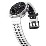 Samsung Galaxy Watch 8 Classic szilikon vízi szíj fehér-fekete 2