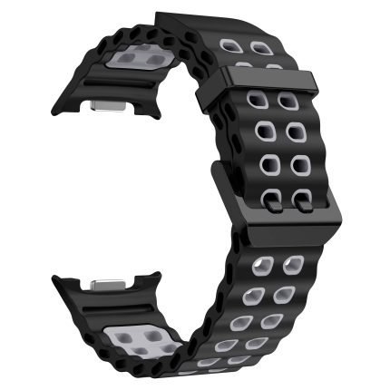 Samsung Galaxy Watch 8 Classic szilikon vízi szíj fekete-szürke 1