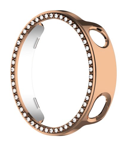 Xiaomi Watch S4 41 mm okosóra rózsaarany strasszköves pc tok 1