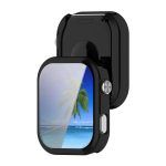 Xiaomi Redmi Watch 6 kijelzővédős fekete szilikon tok 3