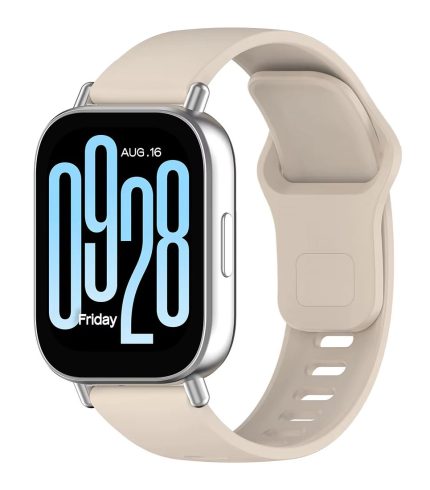 Xiaomi Redmi Watch 5 Active eredeti stílusú szilikon szíj bézs 2
