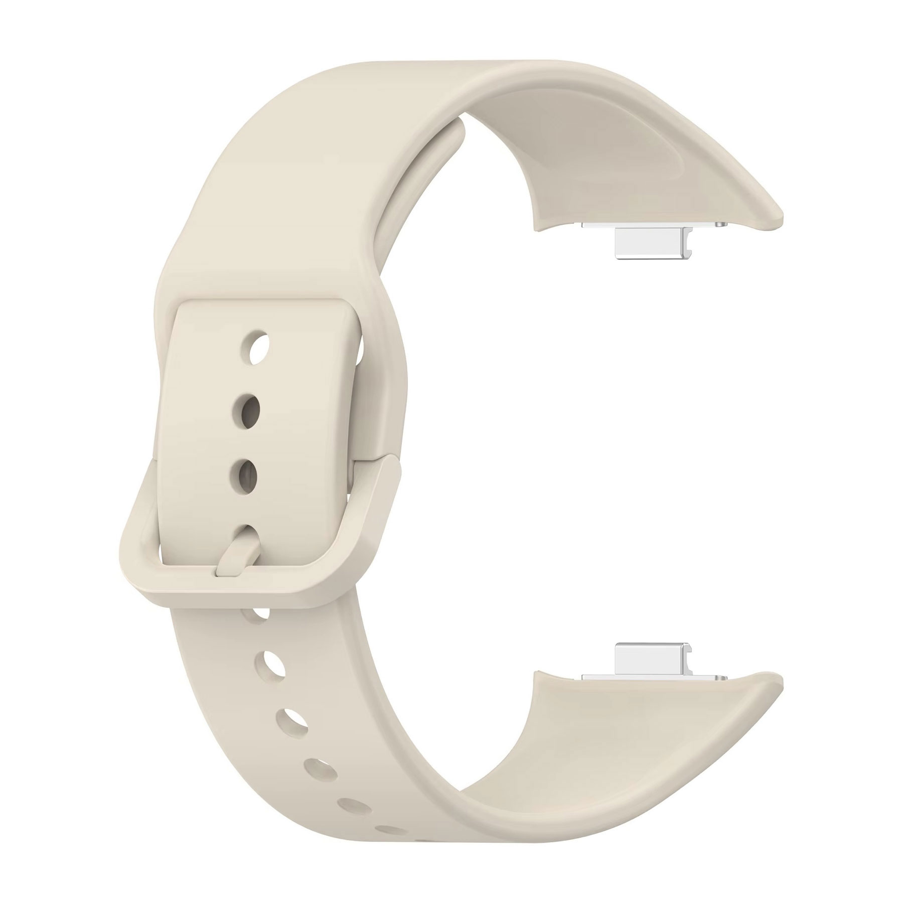 Xiaomi Redmi Watch 6 eredeti stílusú hagyományos csatos szilikon szíj bézs 3 Xiaomi Redmi Watch 6 eredeti stílusú hagyományos csatos szilikon szíj bézs 3