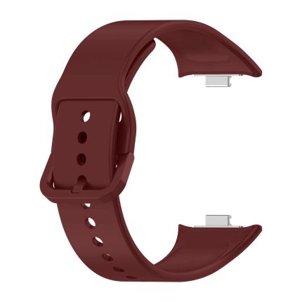 Xiaomi Redmi Watch 6 eredeti stílusú hagyományos csatos szilikon szíj bordó 3