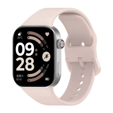Xiaomi Redmi Watch 6 eredeti stílusú hagyományos csatos szilikon szíj púderrózsaszín 2