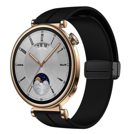 Huawei Watch GT 4 41 mm mágneses szilikon szíj fekete 3