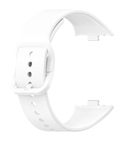 Xiaomi Redmi Watch 6 eredeti stílusú hagyományos csatos szilikon szíj fehér 1