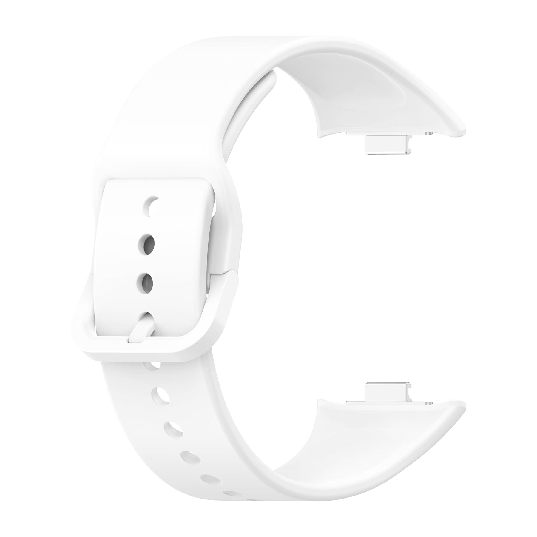 Xiaomi Redmi Watch 6 eredeti stílusú hagyományos csatos szilikon szíj fehér 1 Xiaomi Redmi Watch 6 eredeti stílusú hagyományos csatos szilikon szíj fehér 1