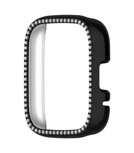 Xiaomi Redmi Watch 3 Active okosóra fekete strasszköves pc tok 1