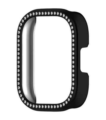 Xiaomi Redmi Watch 5 Active okosóra fekete strasszköves pc tok 1