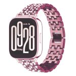 Xiaomi Redmi Watch 5 Active strasszkő díszítésű fém óraszíj rózsaszín-rózsaarany 1