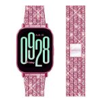 Xiaomi Redmi Watch 5 Active strasszkő díszítésű fém óraszíj rózsaszín-rózsaarany 2