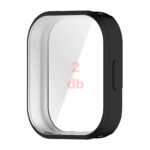 Xiaomi Redmi Watch 6 Active kijelzővédős fekete szilikon tok 4
