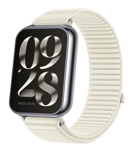 Xiaomi Smart Band 10 Pro nylon szíj bézs 1