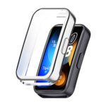 Huawei Band 10 kijelzővédős ezüst szilikon tok 2